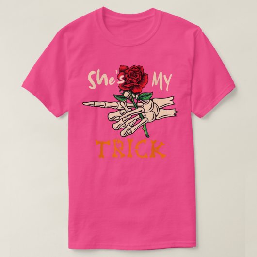 Mijn Trick Halloween Skeleton Hand Holding Flow T-shirt (Design voorkant)