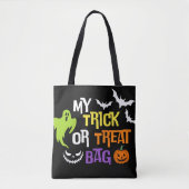 Mijn Trick or treat Bag Halloween Spooky Ghost Tas (Voorkant)