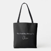 Mijn Trick or treat Bag Halloween Spooky Ghost Tas (Achterkant)