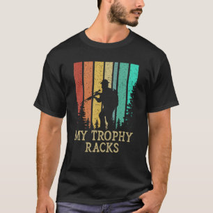 Mijn Trofee Racks Jacht Herten Hunter Elk Bowhunti T-shirt