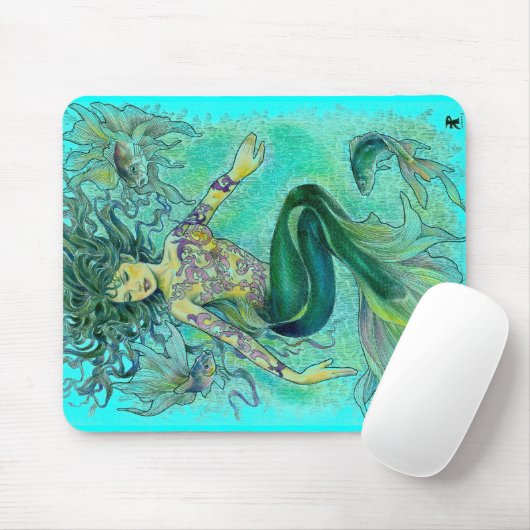 mijn tropische fantasie muismat (Met muis)