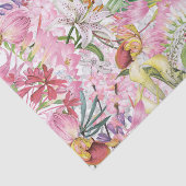 Mijn tropische, kleurrijke exotische bloemtuin tissuepapier (Detail)