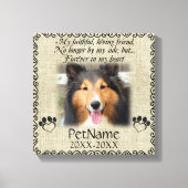 Mijn trouwe vriendinnetje Voetbal Canvas Afdruk (Voorkant)