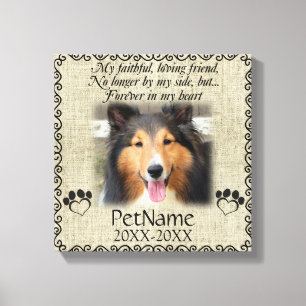 Mijn trouwe vriendinnetje Voetbal Canvas Afdruk