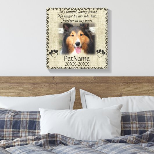 Mijn trouwe vriendinnetje Voetbal Canvas Afdruk (Insitu (Slaapkamer))