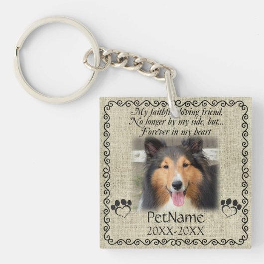 Mijn trouwe vriendinnetje Voetbal Sleutelhanger (Voorkant)