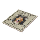 Mijn trouwe vriendinnetje Voetbal Tegeltje (Zijkant)