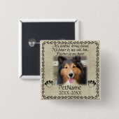 Mijn trouwe vriendinnetje Voetbal Vierkante Button 5,1 Cm (Voorkant /achterkant)