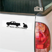 Mijn truckrappen hybriden bumpersticker (Op Truck)