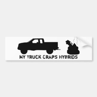 Mijn truckrappen hybriden bumpersticker