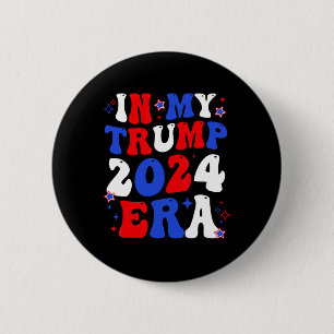 Mijn Trump 2024 tijdperk Groovy Take America Back Ronde Button 5,7 Cm