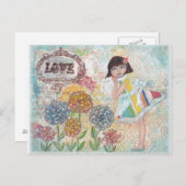 Mijn tuin briefkaart (Voorkant / Achterkant)