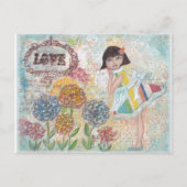 Mijn tuin briefkaart (Voorkant)