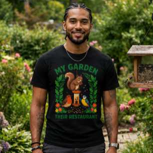 Mijn Tuin Hun Restaurant Grappige Eekhoorn T-Shirt