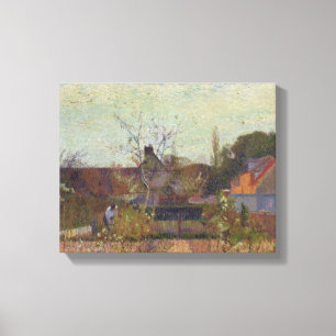 Mijn tuin in de lente canvas afdruk