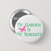Mijn tuin is mijn dienst ronde button 5,7 cm (Voorkant /achterkant)