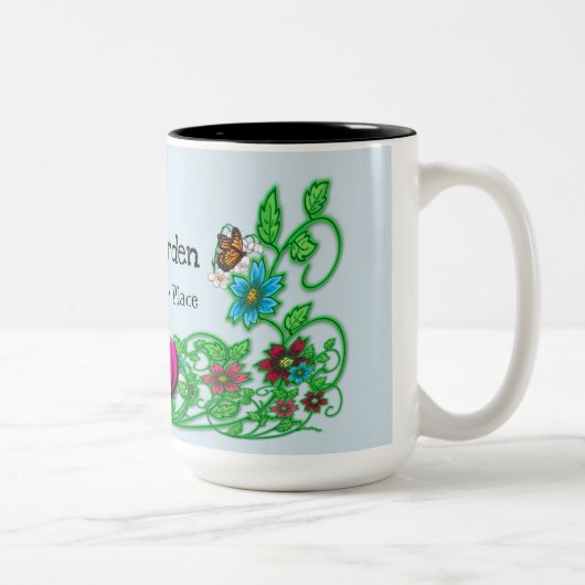 Mijn tuin is mijn gelukkige plaats mok (Rechts)