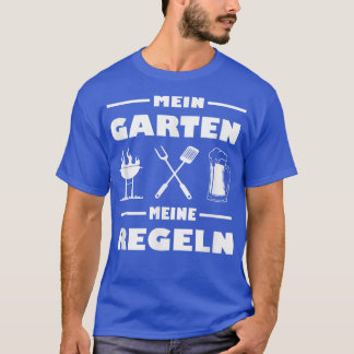 mijn tuin mijn regels barbecue bier chef hobby tui t-shirt