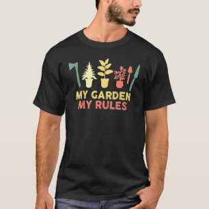 Mijn Tuin Mijn Regels Tuin Plant Fluisteraar Tuini T-shirt