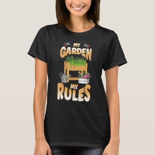 Mijn Tuin Mijn Regels Voor Balkon Tuin Zelfvoorzie T-shirt
