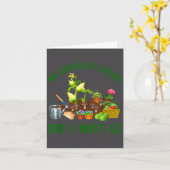 Mijn tuin roept en ik moet gaan Funny Gardener  Kaart (Gele Bloem)