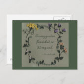 Mijn tuin stond Briefkaart op (Voorkant / Achterkant)