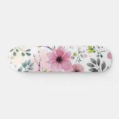 Mijn tuinbloemen (waterverf techniek) persoonlijk skateboard (Horizontaal)