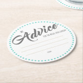 Mijn "twee cent" ronde kartonnen onderzetter (Gebogen)