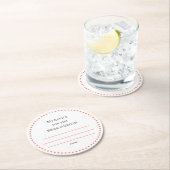 mijn "twee cent" ronde kartonnen onderzetter (Insitu)