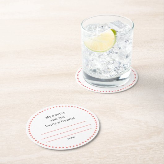 mijn "twee cent" ronde kartonnen onderzetter (Insitu)