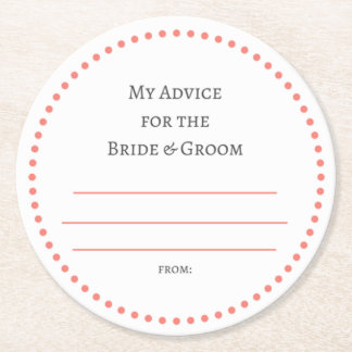 mijn "twee cent" ronde kartonnen onderzetter