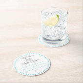 mijn "twee cent" ronde kartonnen onderzetter (Insitu)