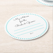 mijn "twee cent" ronde kartonnen onderzetter (Gebogen)