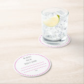 mijn "twee cent" ronde kartonnen onderzetter (Insitu)