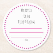 mijn "twee cent" ronde kartonnen onderzetter (Voorkant)