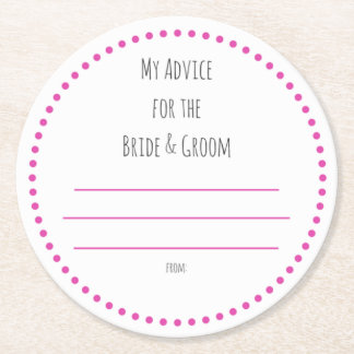 mijn "twee cent" ronde kartonnen onderzetter