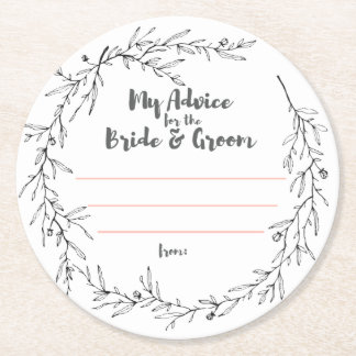 mijn "twee cent" ronde kartonnen onderzetter