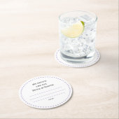 mijn "twee cent" ronde kartonnen onderzetter (Insitu)