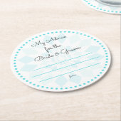 mijn "twee cent" ronde kartonnen onderzetter (Gebogen)