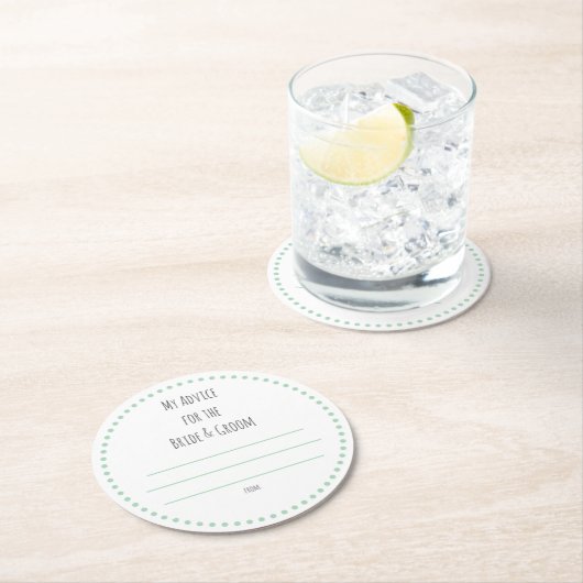 mijn "twee cent" ronde kartonnen onderzetter (Insitu)