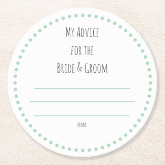 mijn "twee cent" ronde kartonnen onderzetter