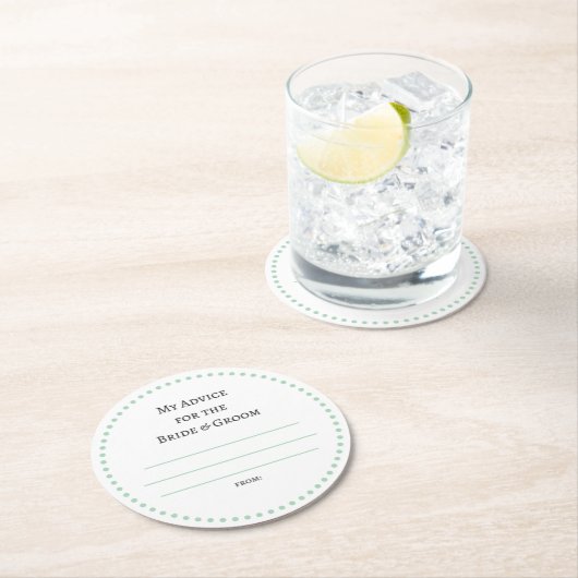 mijn "twee cent" ronde kartonnen onderzetter (Insitu)