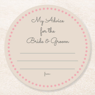 mijn "twee cent" ronde kartonnen onderzetter