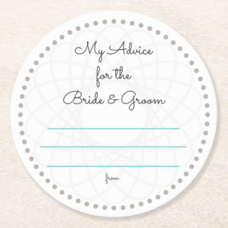 mijn "twee cent" ronde kartonnen onderzetter