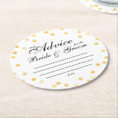 mijn "twee cent" ronde kartonnen onderzetter (Gebogen)