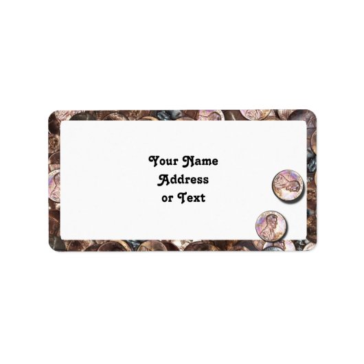 Mijn twee cent waard etiket (Voorkant)