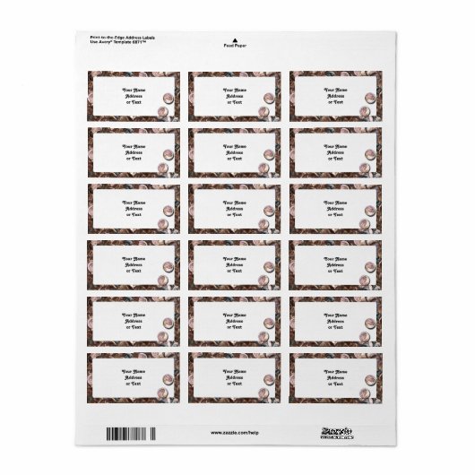 Mijn twee cent waard etiket (Full Sheet)