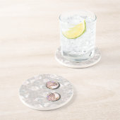 Mijn twee Honden (Verlichtte Achtergrond) Zandsteen Onderzetter (Zijkant)