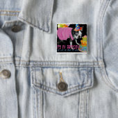 MIJN TWEEDE DAG LAAT IK MIJN MANIER HEBBEN VIERKANTE BUTTON 5,1 CM (In situ)