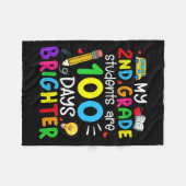 Mijn tweede klas studenten zijn 100 dagen lichter fleece deken (Voorkant (Horizontaal))